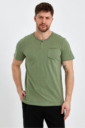 تی شرت سبز مردانه رگولار کد 661792625