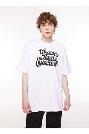 تیشرت سفید مردانه رگولار VERSACE JEANS COUTURE - کد 803402448