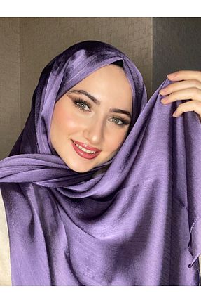 شال بنفش زنانه پنبه پلی استر Elinna Design - کد 803450716