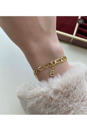 دستبند جواهر طلائی زنانه روکش طلا کد 803499179
