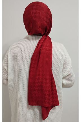 شال زرشکی زنانه پنبه پلی استر Levidor - کد 803499945