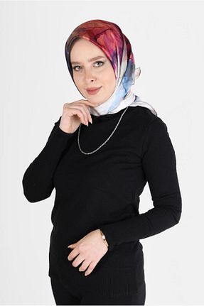 روسری قهوه ای پلی استر Alvina - کد 803518999