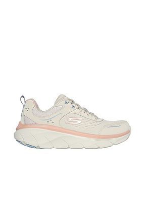کفش اسنیکر بژ زنانه بند دار Skechers - کد 803383653