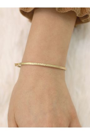 دستبند طلا زرد زنانه 14 عیار ZEYNEPLİ GOLD - کد 796119234