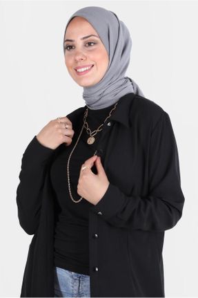 شال طوسی زنانه پنبه - پلی استر کد 803964744