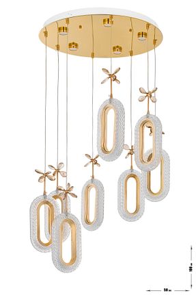 لوستر طلائی فلزی Avizemoda - کد 802436397