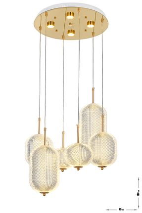لوستر طلائی فلزی Avizemoda - کد 798159820