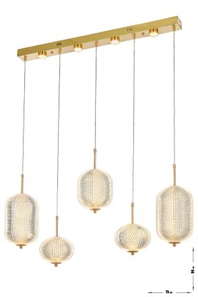 لوستر طلائی فلزی Avizemoda - کد 798165611