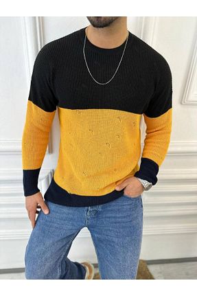 پلیور زرد مردانه ساده elkumoda - کد 804027960