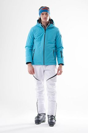کاپشن اسکی فیروزه ای مردانه Exuma - کد 769738582