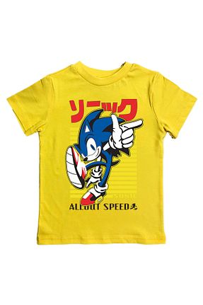 تیشرت زرد بچه گانه رگولار Sonic - کد 804166534