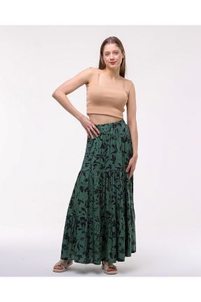 دامن سبز زنانه ویسکون BW BEST WOMAN - کد 803664810