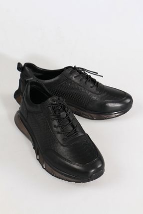 کفش کژوال مشکی مردانه چرم خالص Marcanoon - کد 785350333