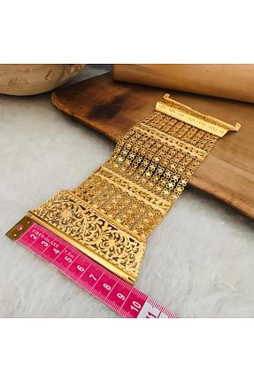 دستبند استیل (فولاد) طلائی زنانه استیل ضد زنگ engelsizsanat - کد 803779797