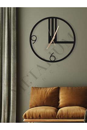 ساعت دیواری مشکی 60 x 60 Metalium Concept - کد 110555330