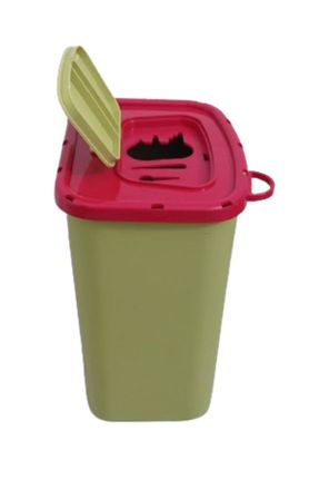 سطل زباله نارنجی پلاستیک 2 L کد 803836405