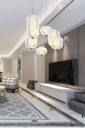 لوستر بژ فلزی Avizemoda - کد 798158985