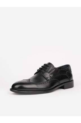کفش کلاسیک مشکی مردانه چرم طبیعی پاشنه کوتاه ( 4 - 1 cm ) پاشنه نازک کد 802848771
