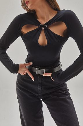 بلوز مشکی زنانه ساده Bianco Lucci - کد 804397408