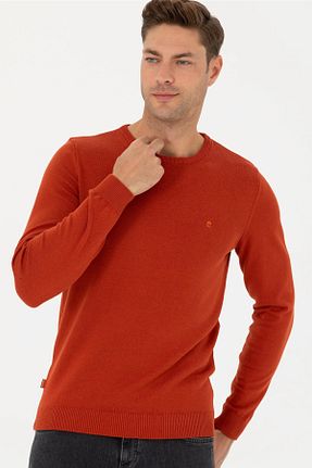 پلیور قهوه ای مردانه ساده Pierre Cardin - کد 803667898