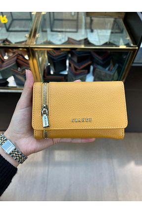 کیف پول زرد زنانه سایز متوسط MFT Leather Design - کد 804015957