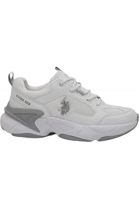 کفش اسنیکر سفید زنانه بند دار U.S. Polo Assn. - کد 803898988