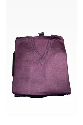 پلیور زرشکی مردانه ساده şahincollection - کد 803891555