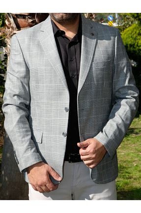 کت طوسی مردانه اسلیم فیت Luisero - کد 803882188