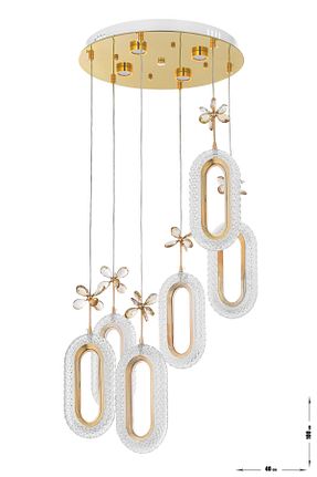 لوستر طلائی فلزی Avizemoda - کد 802511667