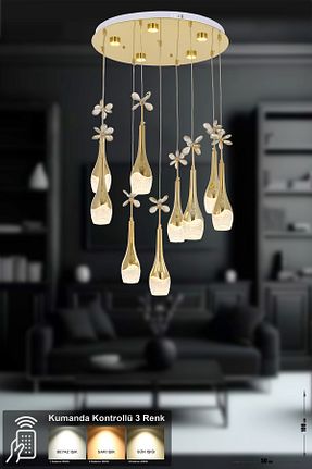 لوستر طلائی فلزی Avizemoda - کد 797753647