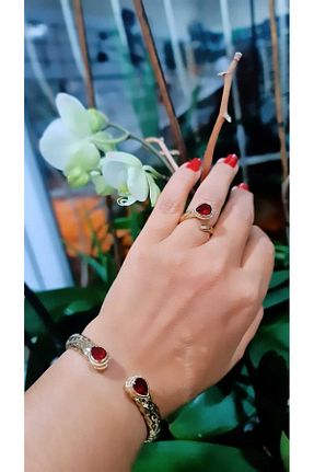 دستبند جواهر قرمز زنانه سنگ طبیعی aetakıtasarım-jewaly - کد 804009753