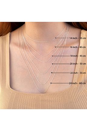 گردنبند نقره صورتی زنانه 925 عیار Dkmn Silver - کد 776211611