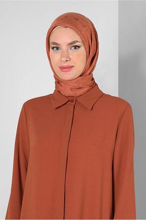 روسری نارنجی پنبه ای Alvina - کد 804207631