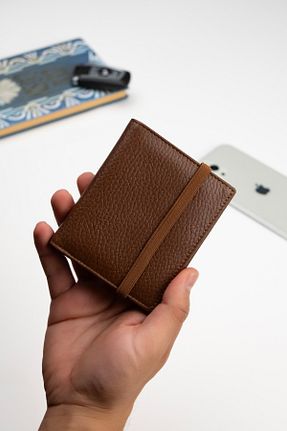 کیف پول قهوه ای مردانه ابعاد کوچک Niki Leather - کد 804335693
