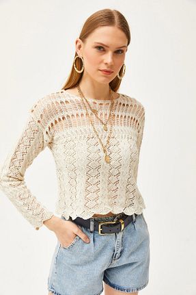بلوز نباتی زنانه Ajurlu Olalook - کد 804735194