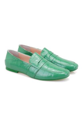 کفش لوفر سبز زنانه پاشنه کوتاه ( 4 - 1 cm ) کد 271515067