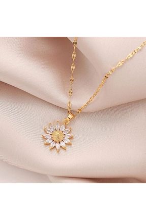 گردنبند استیل ( فولاد ) زرد زنانه استیل (فولاد) Takıtolia - کد 804443674