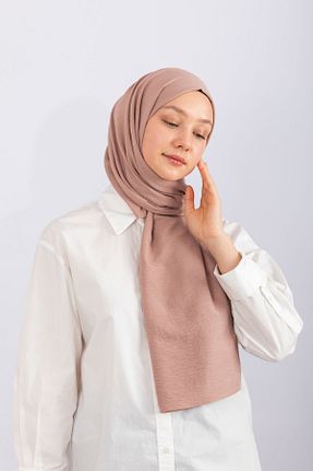 شال صورتی زنانه پنبه ای hijabchi - کد 804595884