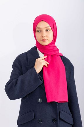 شال صورتی زنانه پنبه ای hijabchi - کد 804595626