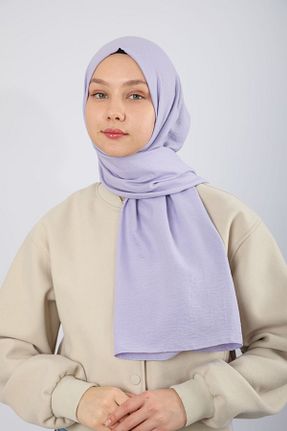 شال بنفش زنانه پنبه ای hijabchi - کد 804595793
