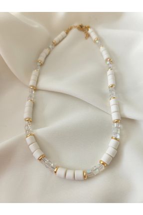 گردنبند جواهر سفید زنانه کد 335304137