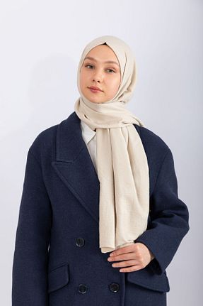 شال بژ زنانه پنبه ای hijabchi - کد 804595851