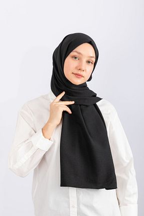 شال مشکی زنانه پنبه ای hijabchi - کد 804595319