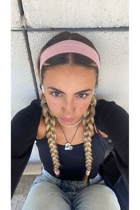 کش سر صورتی زنانه پلی استر Be Best - کد 804506392