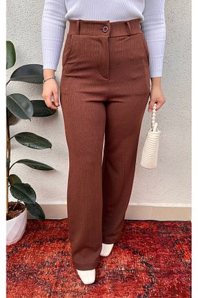 شلوار قهوه ای زنانه پنبه پلی استر ElitWear - کد 804516060