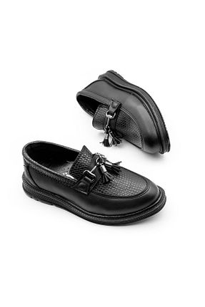 کفش کلاسیک مشکی بچه گانه چرم مصنوعی fiko - کد 804801443