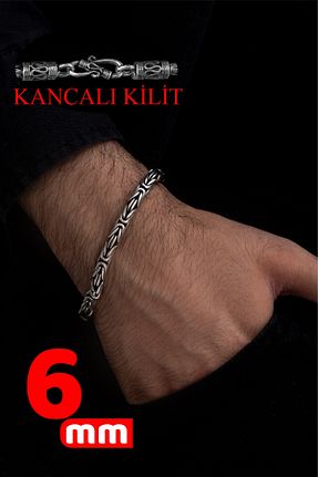 دستبند نقره زرد مردانه 925 عیار OSMANLI GÜMÜŞ - کد 804377338