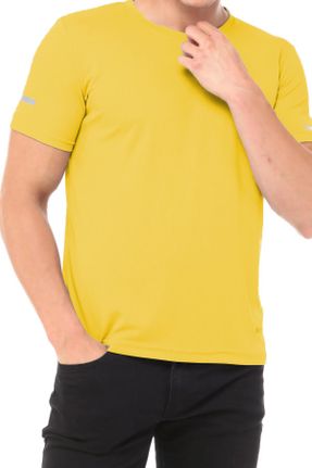 تی شرت زرد زنانه رگولار پلی استر تکی کد 804992095