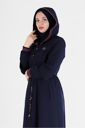 مانتو بلند حجاب سرمه ای زنانه Alvina - کد 804944269