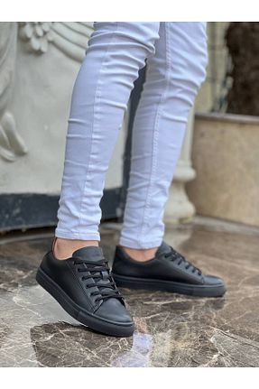 کفش اسنیکر مشکی مردانه بند دار BZ Moda - کد 805051702